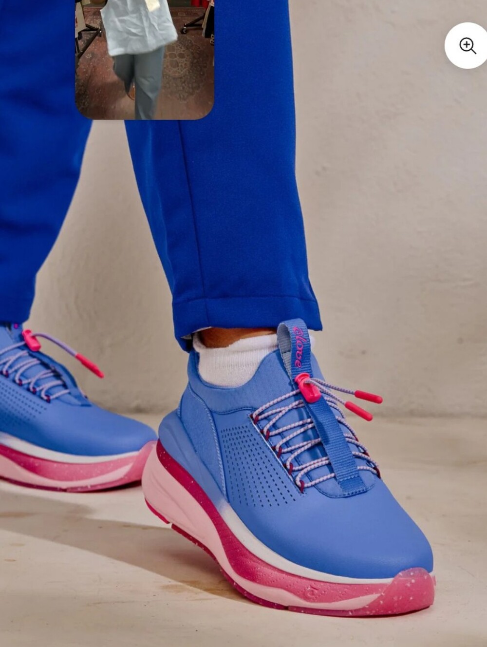 Clove Women's Forte Sneakers Shoes Vivid Blue / Pink Size 10.5